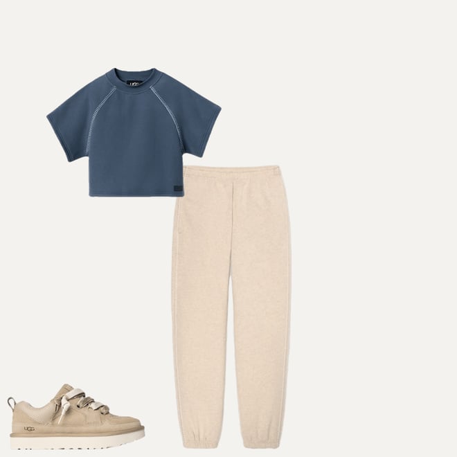 (取寄) アグ レディース クラシック ショート スリーブ クルーネック UGG women Classic Short Sleeve Crewneck Desert Blue UGG® Classic Crewneck for Women | UGG®