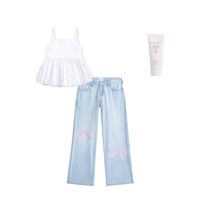 lightweight low rise baggy jeans