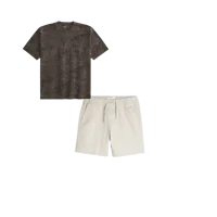 Boxy Heavyweight Leopard Print Crew T-Shirt