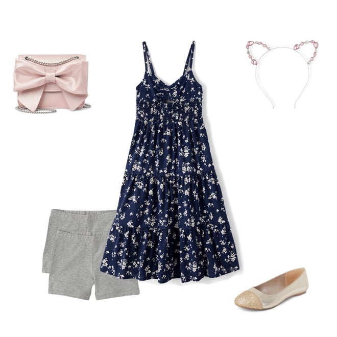 1st bundle featuring 4 items which compliment Girls Print Smocked Maxi Tiered Dress