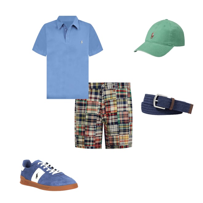 Polo Ralph Lauren Straight Patchwork Madras 9.5