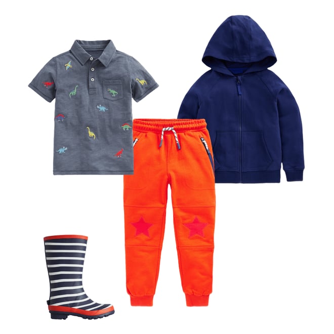 1st bundle featuring 3 items which compliment Rainbow Zip-Up Hoodie-Starboard Blue Sun Back