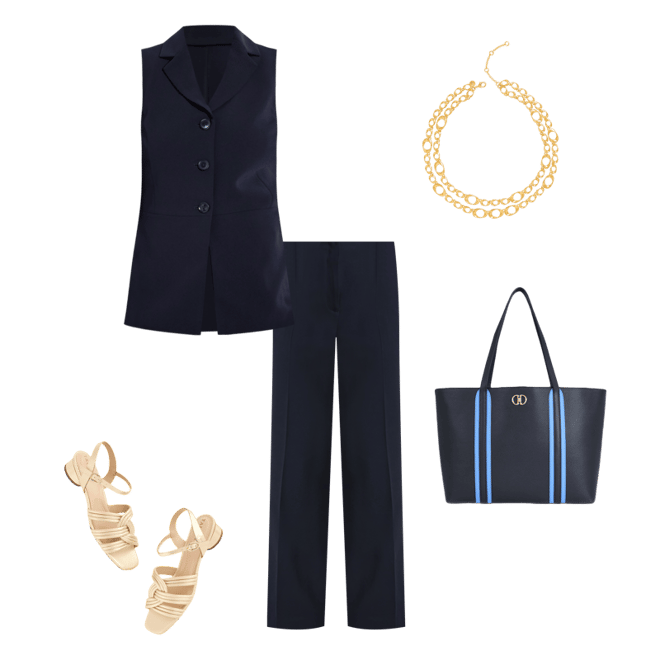 Easy Travel Peplum Vest | Talbots