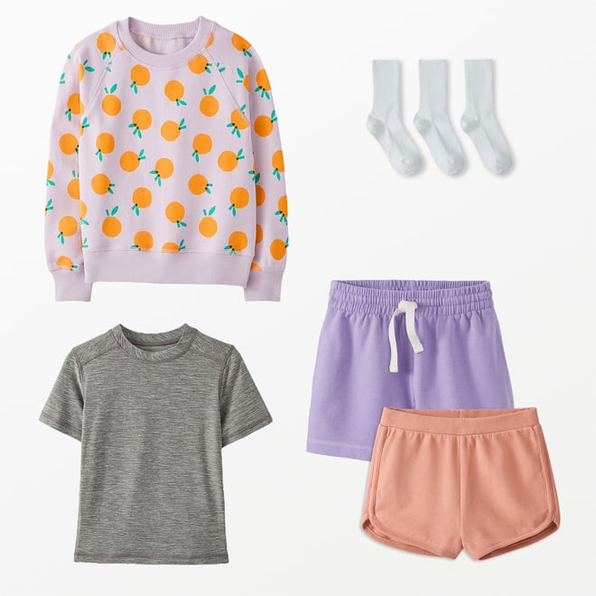 French Terry Midi Shorts | Hanna Andersson