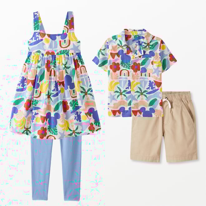 Disney Mickey Mouse Sleeveless Poplin Dress | Hanna Andersson