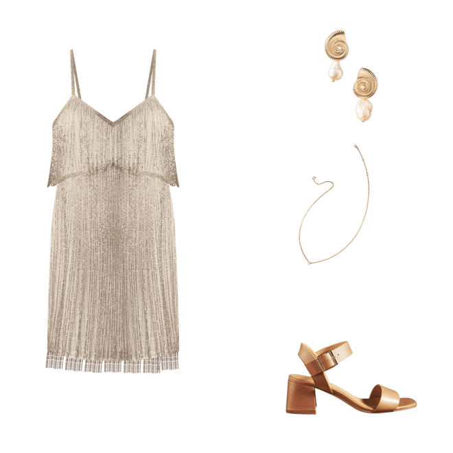 Anthropologie ★ BHLDN Rhinestone Fringe Mini Dress BHLDN Rhinestone Fringe Mini Dress | Anthropologie