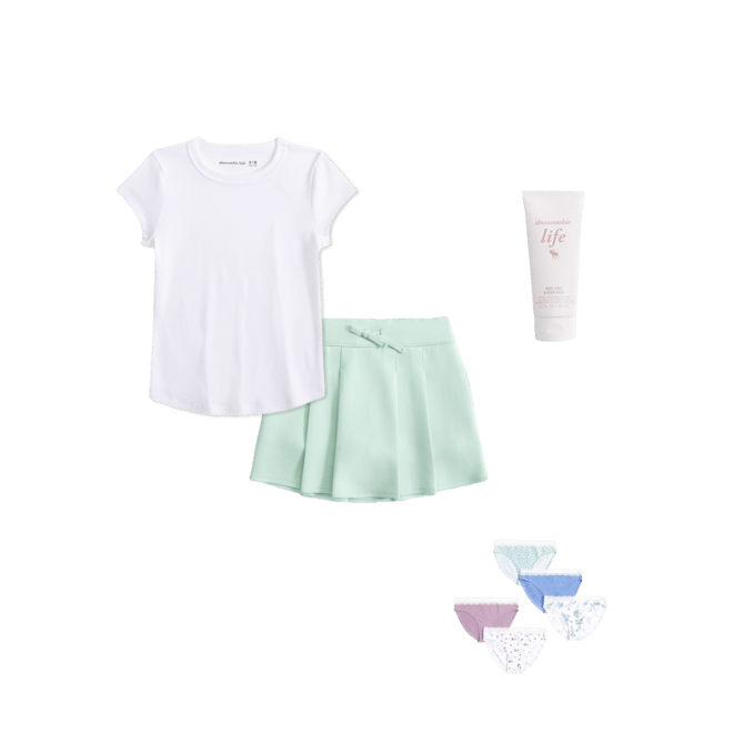 ypb neoknit pleated mini skort