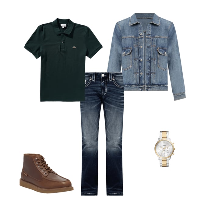 Levi's® Relaxed-Fit Long Sleeve Type II Denim Trucker Jacket Levi's® Relaxed-Fit Long Sleeve Type II Denim Trucker Jacket