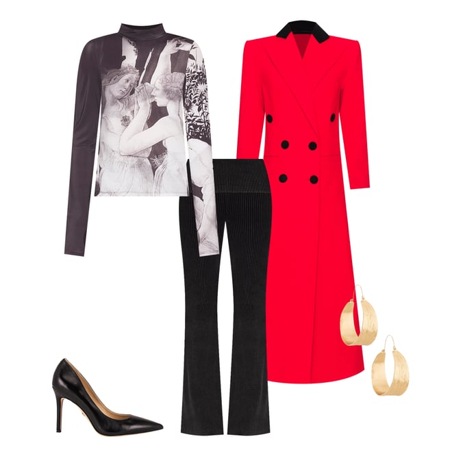 3rd bundle featuring 4 items which compliment Delaina Turtleneck Top