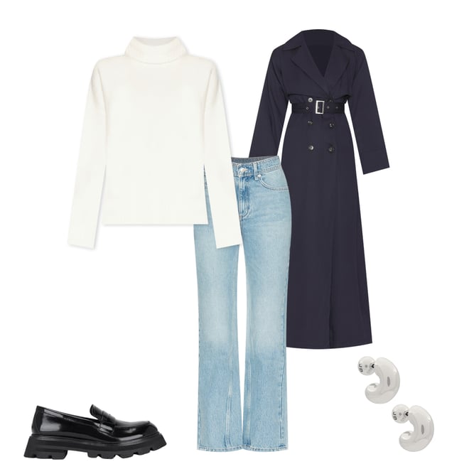 1st bundle featuring 4 items which compliment Victoria Floor Length Trench