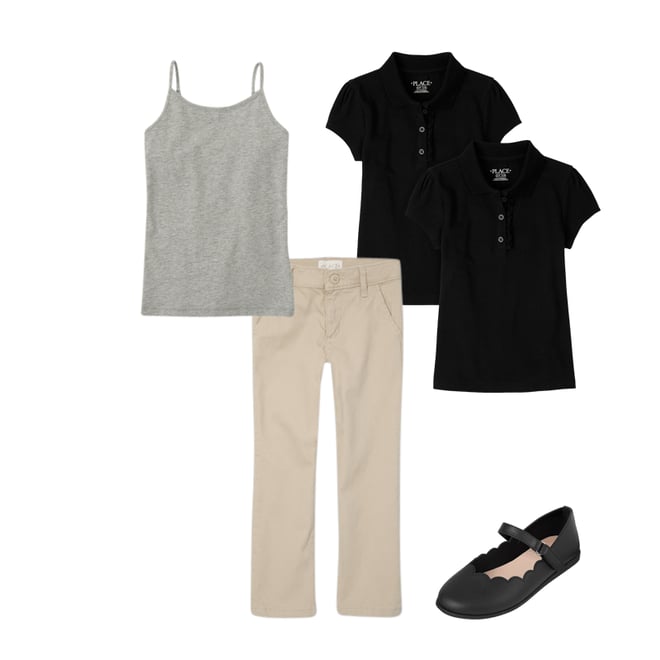 2nd bundle featuring 3 items which compliment Girls Uniform Stretch Skinny Chino Pants