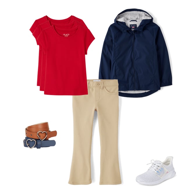 2nd bundle featuring 4 items which compliment Girls Uniform Ponte Knit Pull On Flare Pants