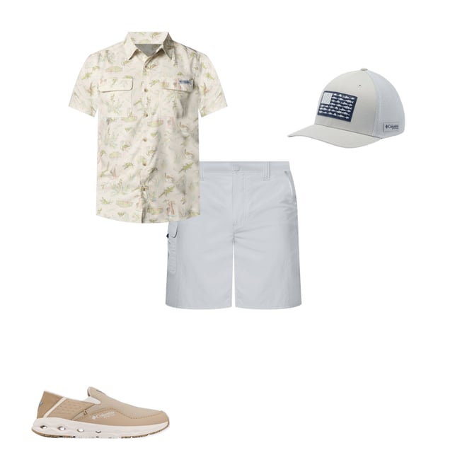 Men's PFG Uncharted™ Printed Short Sleeve Shirt - Tall