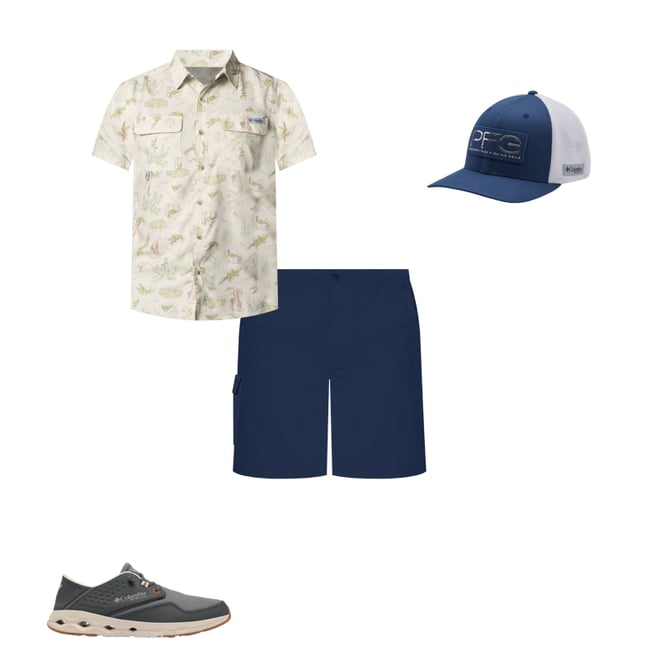 Men's PFG Uncharted™ Printed Short Sleeve Shirt - Tall