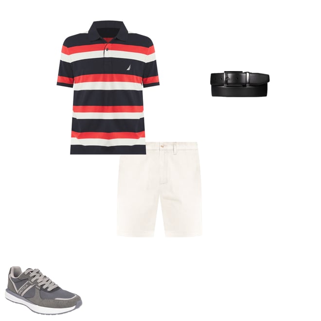 Classic Fit Striped Polo