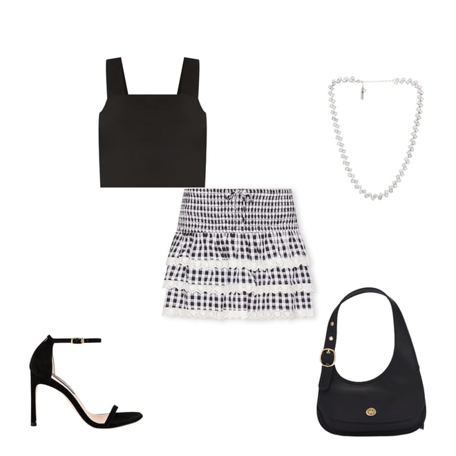 1st bundle featuring 4 items which compliment Wide Strap Crop Top