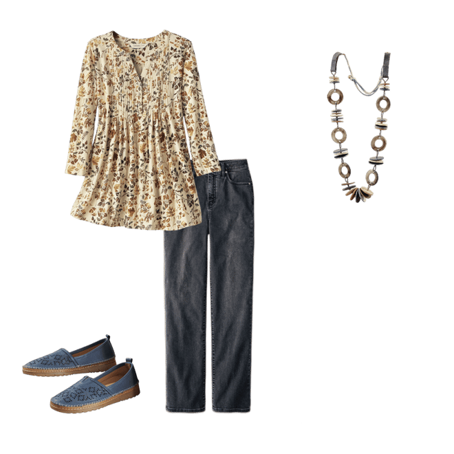 Lana Pintuck Henley Tunic - Coldwater Creek