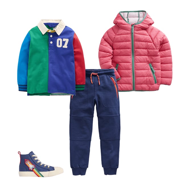 1st bundle featuring 3 items which compliment Classic Rugby Shirt-Multi