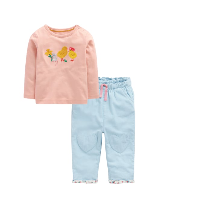 2nd bundle featuring 1 items which compliment Long Sleeve Logo T-shirt-Chalk Pink