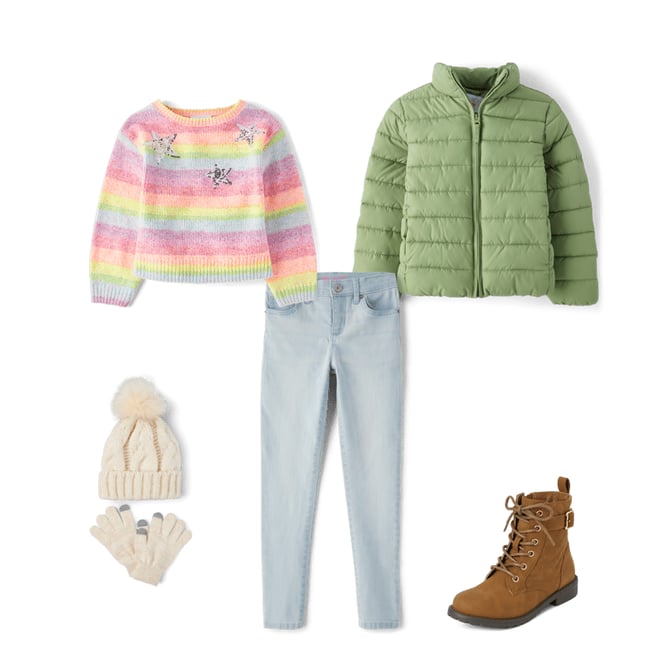 4th bundle featuring 4 items which compliment Girls Cable Knit 2-Piece Cold Weather Set