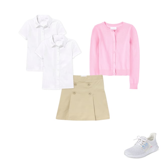 4th bundle featuring 3 items which compliment Girls Uniform Button Up Shirt 2-Pack