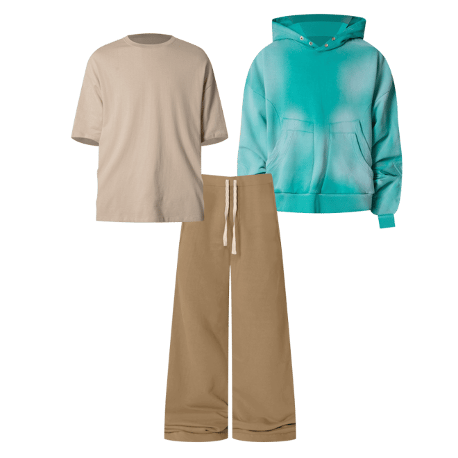Ultra Baggy Heavy Fleece Sweatpants - Washed Earth | mnml