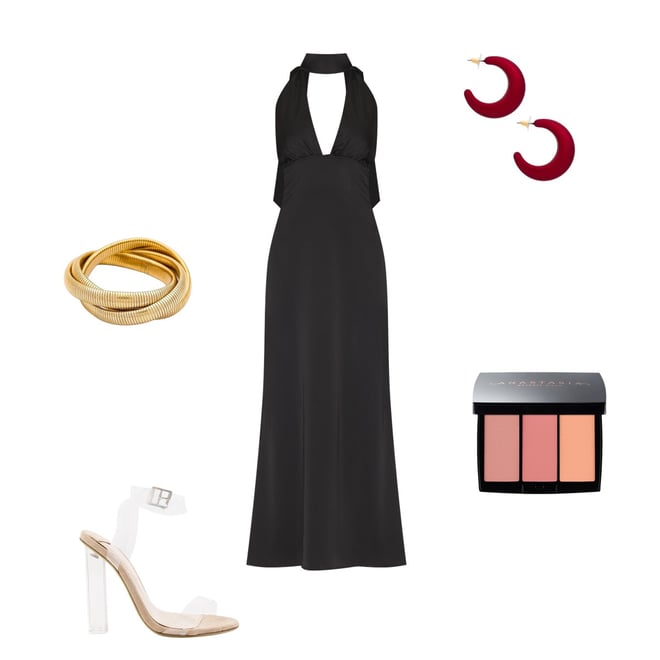 superdown Bethany Halter Gown in Black | REVOLVE