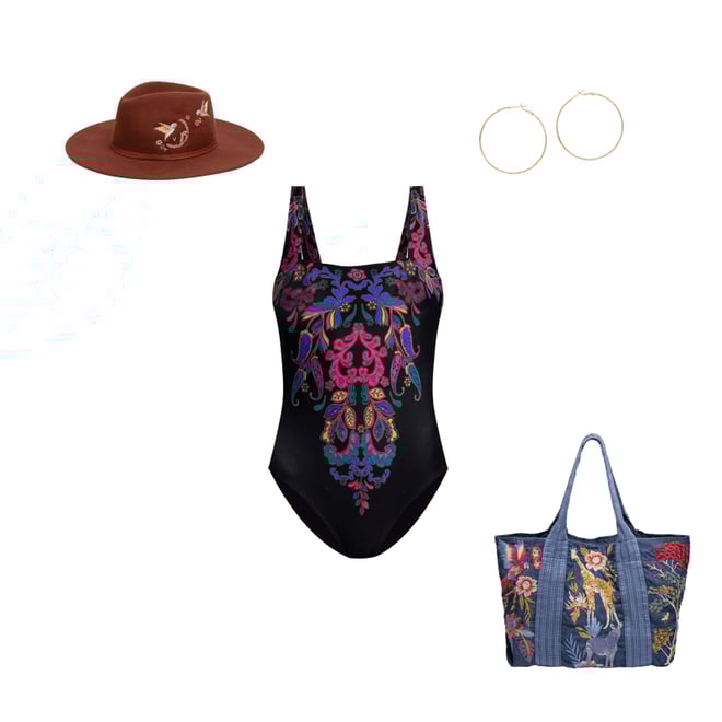 Buy FATIMA SQUARE NECK ONE PIECE | Johnny Was Buy FATIMA SQUARE NECK ONE PIECE | Johnny Was