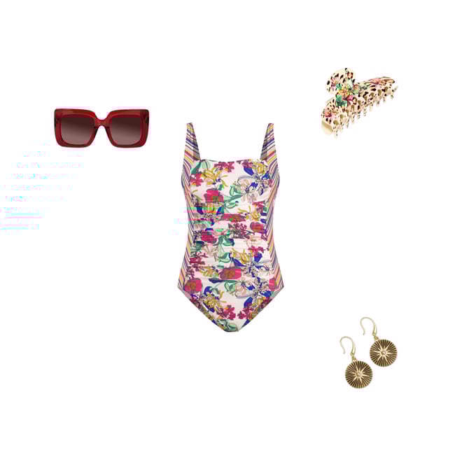 Buy MARILYN RUCHED ONE PIECE | Johnny Was Buy MARILYN RUCHED ONE PIECE | Johnny Was