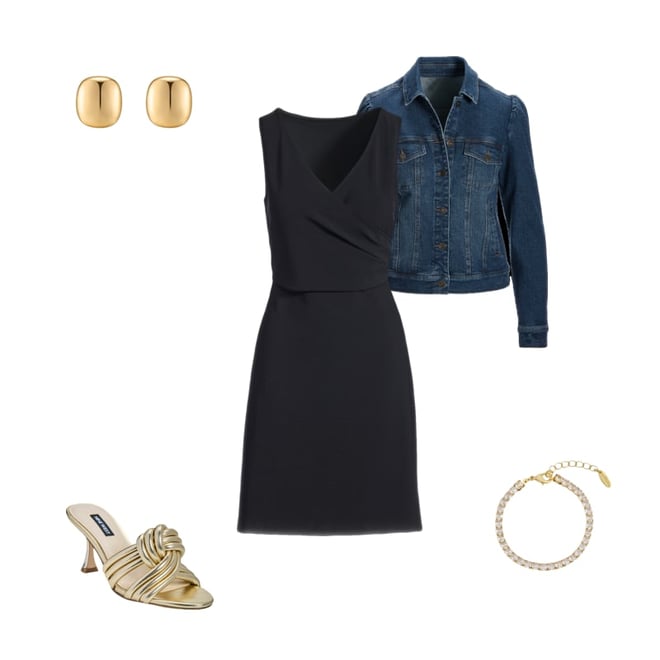 Beyond Travel Cross Front Dress Jet Black