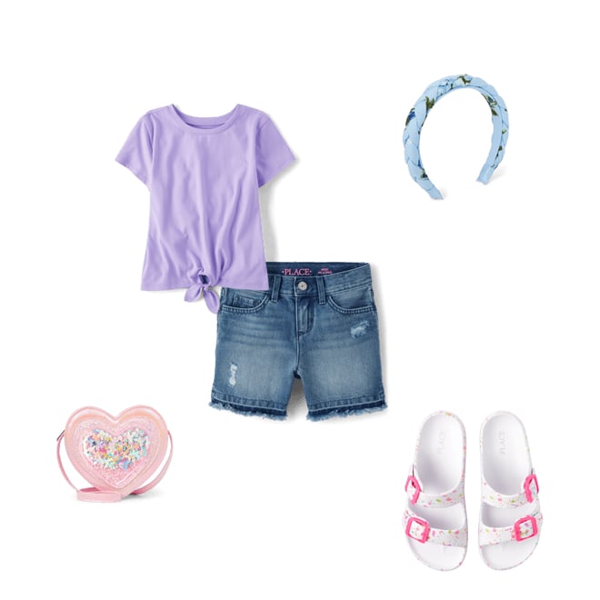 10th bundle featuring 4 items which compliment Girls Shakey Butterfly Heart Bag