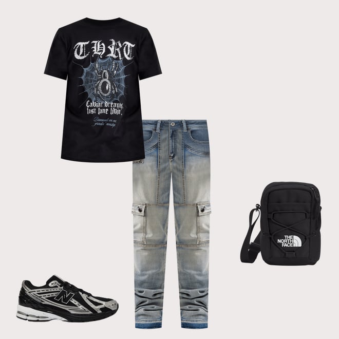 WAIMEA Overdyed Stacked Cargo Jeans