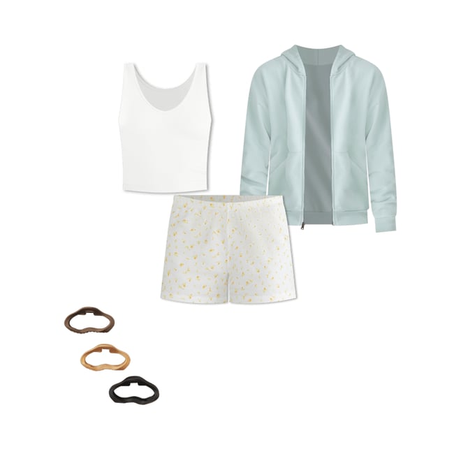 Floral Knit Sleep Shorts