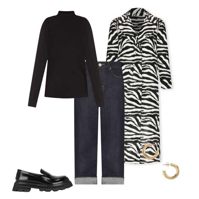 1st bundle featuring 4 items which compliment Fluffy Clasp Coat