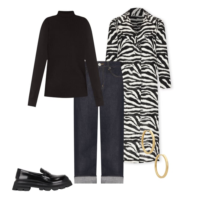 1st bundle featuring 4 items which compliment Fluffy Clasp Coat