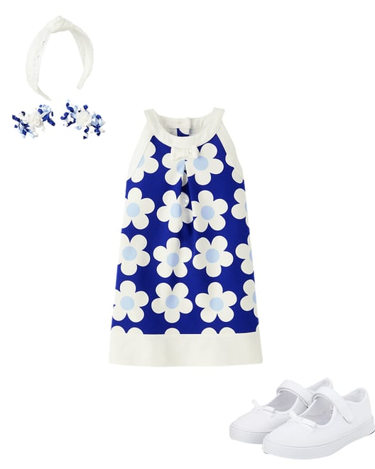 1st bundle featuring 2 items which compliment Girls Floral Halter Shift Dress