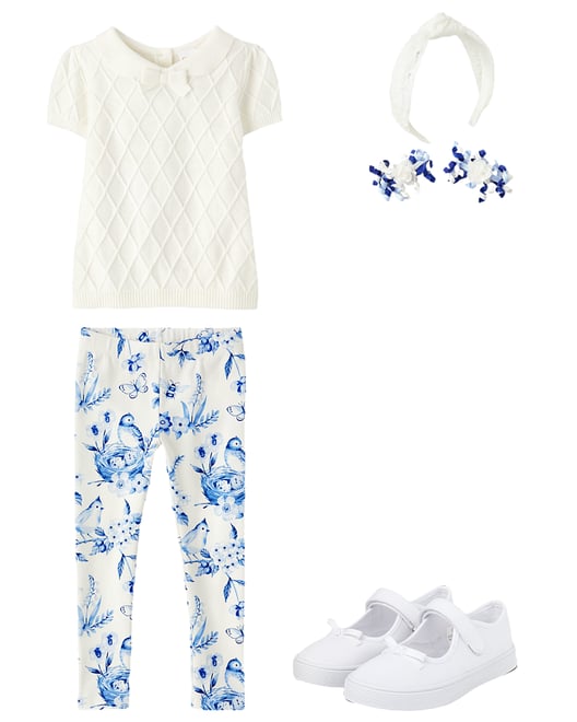 1st bundle featuring 3 items which compliment Girls Peter Pan Bow Sweater