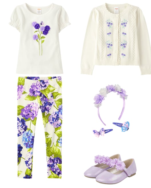 6th bundle featuring 4 items which compliment Girls 3-Piece Hair Set