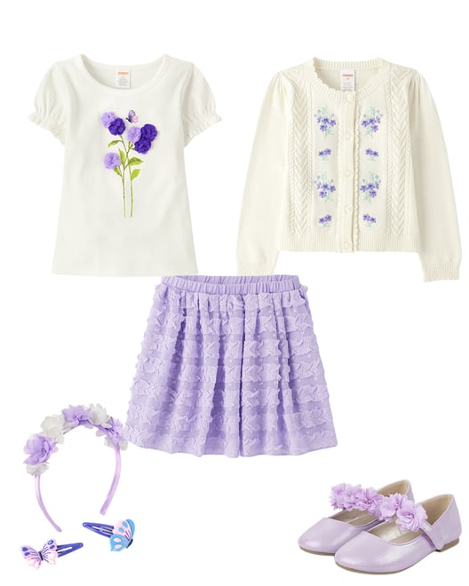 9th bundle featuring 4 items which compliment Girls 3-Piece Hair Set