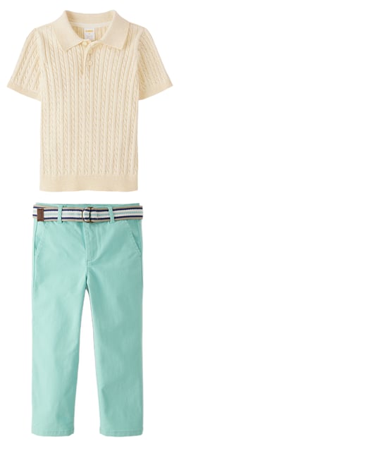 4th bundle featuring 1 items which compliment Boys Belted Chino Pants