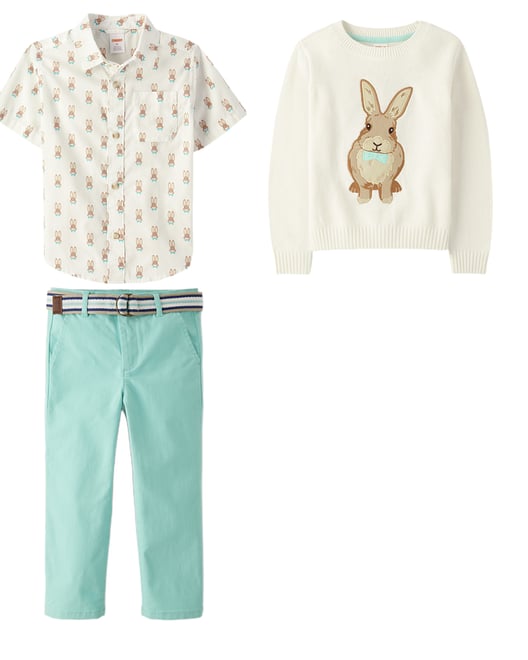 7th bundle featuring 2 items which compliment Boys Belted Chino Pants