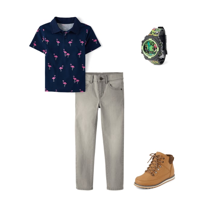 3rd bundle featuring 3 items which compliment Boys Print Polo