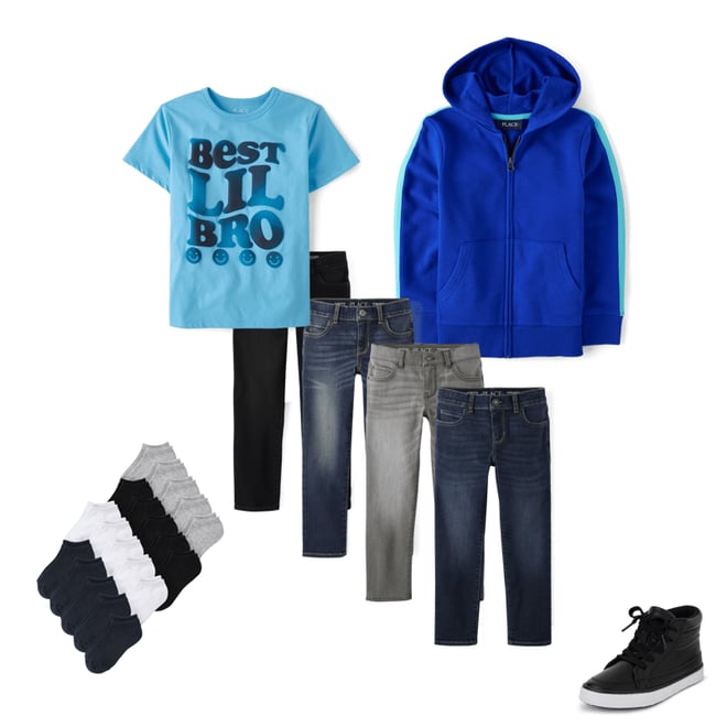 5th bundle featuring 4 items which compliment Boys Straight Jeans 4-Pack