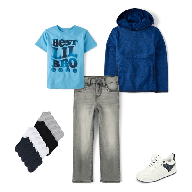1st bundle featuring 4 items which compliment Boys Straight Jeans