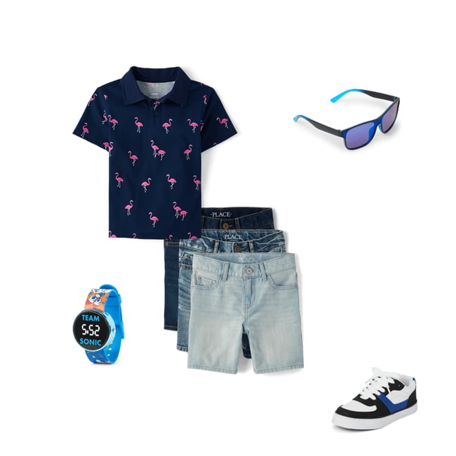 1st bundle featuring 4 items which compliment Boys Print Polo