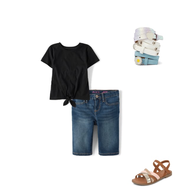 10th bundle featuring 3 items which compliment Girls Faux Denim Belt 3-Pack