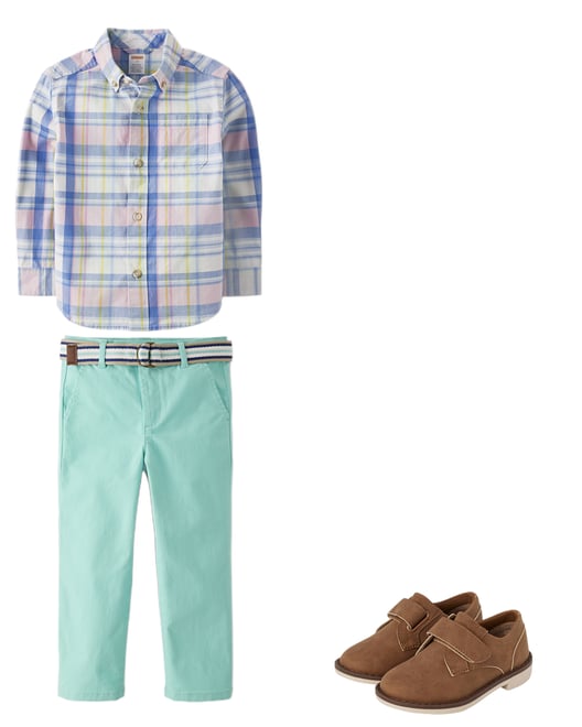 1st bundle featuring 2 items which compliment Boys Belted Chino Pants