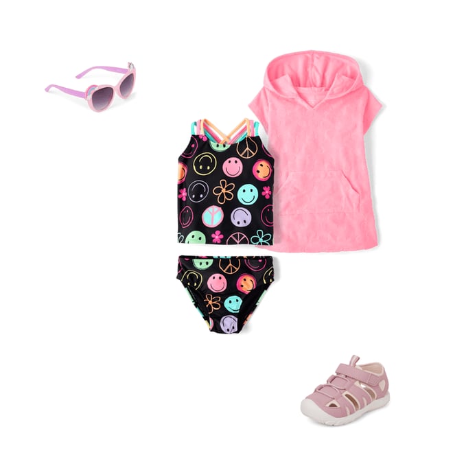 3rd bundle featuring 3 items which compliment Baby And Toddler Girls Floral Terry Swim Cover-Up