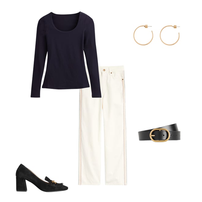 3rd bundle featuring 4 items which compliment Double Layer Scoop Long Sleeve