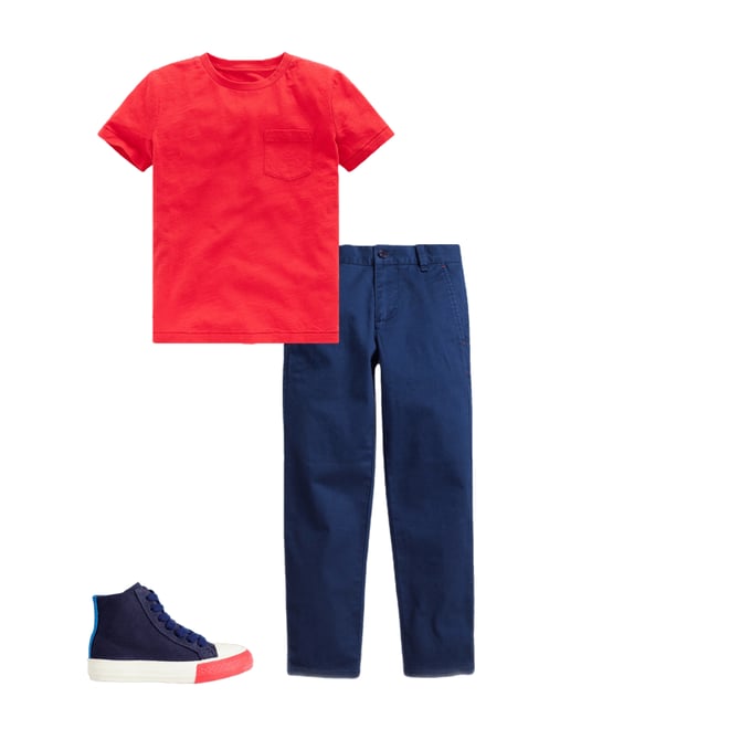 3rd bundle featuring 2 items which compliment Everyday Short Sleeve T-Shirt-Poppy Red